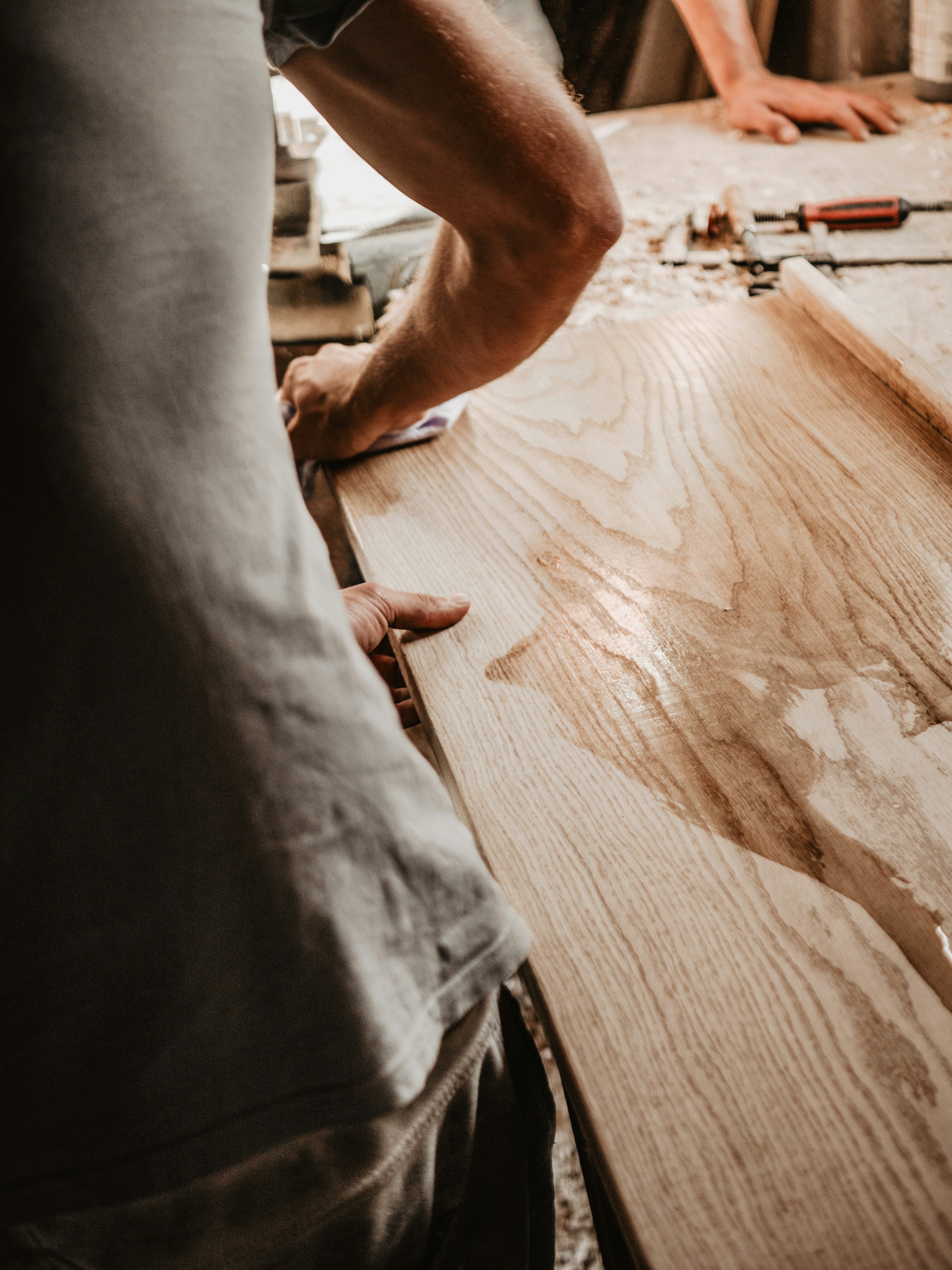 Bề mặt veneer gỗ tự nhiên